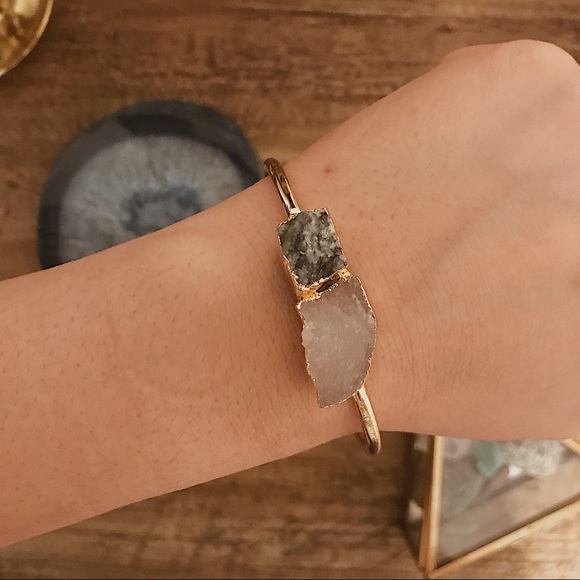 Dani Druzy Cuff | Black & White Bracelet - Picture 2 of 4